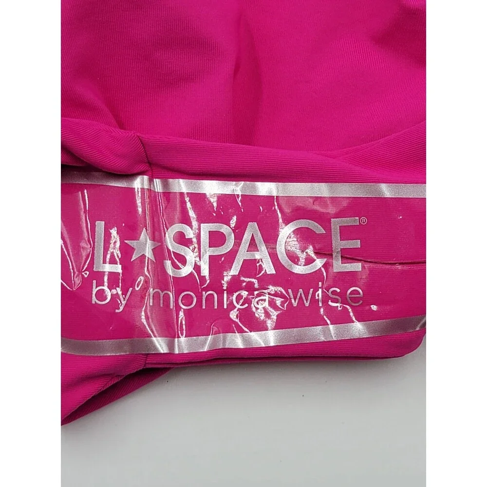 L*Space Camacho Bikini Bottom Women's XS Bougainville Solid Full Coverage